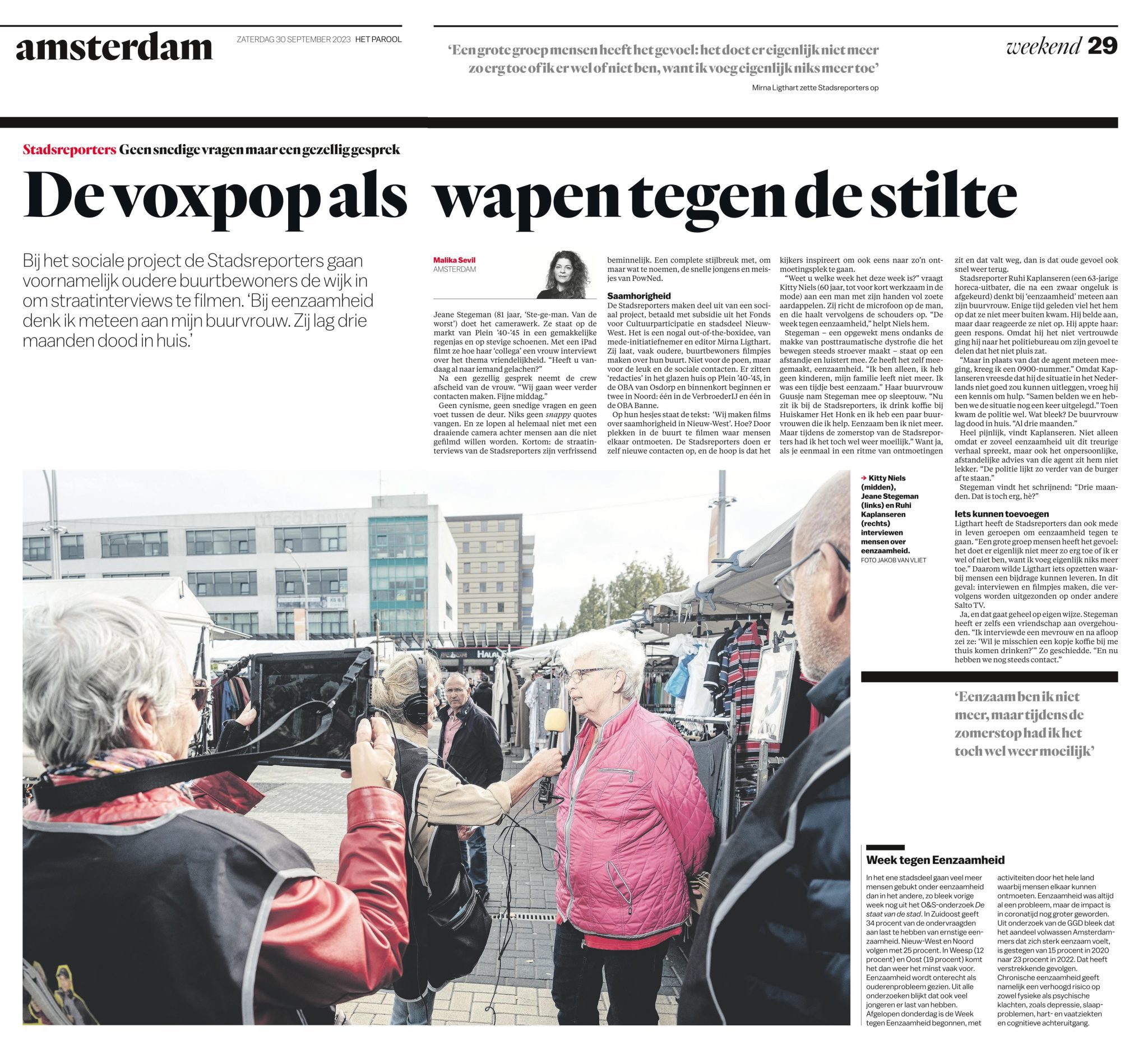 Parool - Stadsreporters 30-09-23